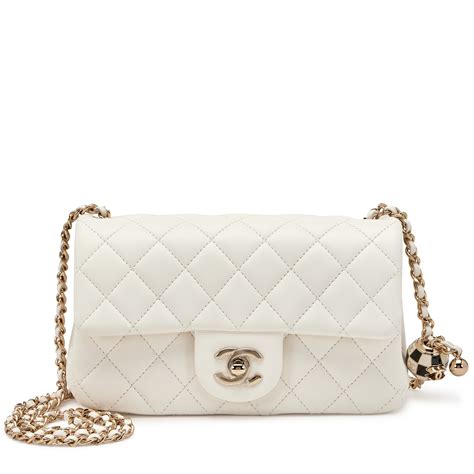 chanel flap bag with pearl chain|Chanel flap bag price.